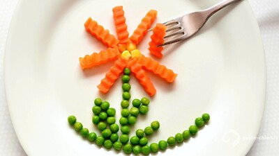 Legumes dans une assiette